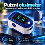 Prstni pulzni oksimeter oximeter za odrasle in otroke - NAJNIŽJA CENA*
