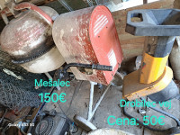 Mešalec za beton in drobilec za veje