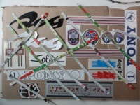 NALEPKE PONY ostala kolesa,OSNOVNI PAKET NALEPK ZA ENO KOLO