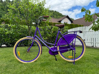 Popal omafiets vijolicen  28 inch, 57cm nerabljeno