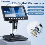 Digitalni 1200x mikroskop 7-Inch HD zaslon LED USB +Dalnilec