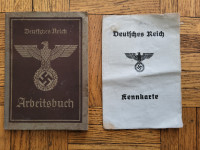 3. Reich, wehrmacht arbeitsbuch, kennkarte