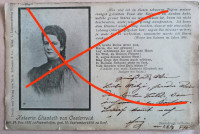 CESARICA SISI - ELIZABETA - POSMRTNA RAZGLEDNICA, 1898