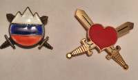DVE OZNAKI KOKARDA SLOVENSKA VOJSKA