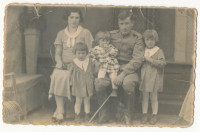Fotografija vojnik s obitelji Kraljevina Jugoslavija