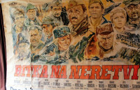 Izredno redek plakat filma Bitka na Neretvi