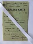 JDŽ-BESPLATNA KARTA 1937./original