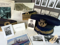 Kraljevina Jugoslavija: Mornarska kapa kapitana bojne ladje + oznake