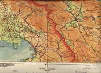 KRALJEVINA - VAZDUHOPLOVNA KARTA - PRIMORSKA, 1939