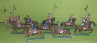Lot starih vojakov konjenikov iz kositra