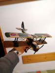 Model letala dvokrilca (iz pločevine) 36x31x14cm