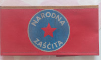 "NARODNA ZAŠČITA" - NAROKAVNI TRAK Z ZVEZDO, 1970/1980