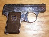 Pištola mini Walther Luxus, Mod. 9, Cal. 6,35 m/m, krom