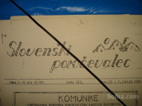 SLOVENSKI POROČEVALEC OF - LETO 1942 - PARTIZANI