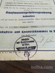 2 x star nemški dokument kaufmannsgehilfenbrief,WW2 1943