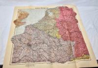 Stara karta Nemčije, zahodna meja WESTGRENZE