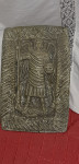 SVETI  JURIJ  UBIJE  ZMAJA  RELIEF KERAMIKA CCA 15X20 CM