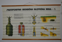 Učni plakat protipehotna odsknočna razpršna mina - 1