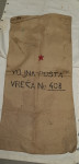 VOJNA  POŠTA  VREČA  NO 408 JNA