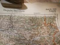 Wehrmacht vojaška karta TRST TRIESTE iz leta 1943