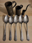 Ww1 cutlery, measuring cups, jedilni pribor in merice šalčke