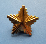 JNA ZVEZDA ZA EPOLETE ČINOV ČASTNIKOV IN PODČASTNIKO KOV, RV in PVO