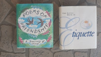 Dve miniaturni knjigi v angleščini Poems of Frendship in Etiquete