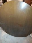 Starejša lesena okrogla miza, 100 cm