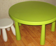 4-delna otroška sedežna garnitura: otroška miza in 3 stolčki