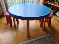 Otroška mizica in stol (Mammut, IKEA)