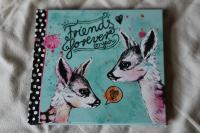 dnevnik, rokovnik, zabavne iztočnice in risbe- v nemščini, malo v angl