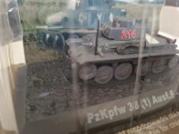 Kovinski model maketa oklepnik tank Panzer 38(t)