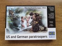 Maketa US and German Paratroopers + Girls, MB, 1:35