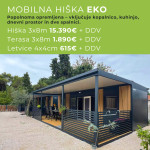 EKO HIŠKA (3x8m) je lahko vaša za samo 18.776 EUR z vključenim 22% DDV