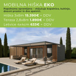 EKO HIŠKA (3x8m) je lahko vaša za samo 18.776 EUR z vključenim 22% DDV