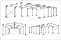 KOVINSKA KONSTRUKCIJA  MONTAŽNA HALA SKLADIŠČNA HALA 30x15x5m