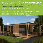 PANORAMA (3x8m) je lahko vaša že za 19.508,00 EUR z vključenim 22%ddv!