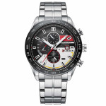 Moška ročna ura Curren Striker Silver/Black