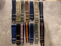 Nato tekstilen pas za ročno ali pametno uro 20 22 mm