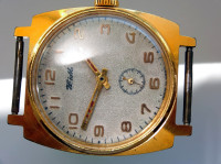 Vintage USSR moška ročna mehanska ura ZIM, Cal.2602, zlata