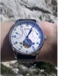 Parnis avtomatična ura IWC pilotska ura s power reserve in turbine