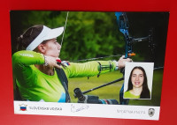 Razglednica Urška Čavič s podpisom Slovenska vojska športna enota