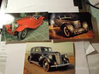 razglednica- voščilnica stari avtomobili