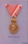 Vojna razglednica medalja kuk ww1 ao - 78