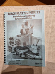 Emco maximat 11 original navodila in seznam rezervnih delov