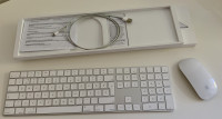 Apple brezžična tipkovnica (z numeričnim delom) in miška, Lightning