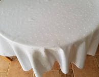 Eleganten bel okrogel prt premer 170 cm