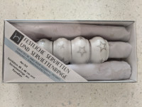 Nov 4-delni komplet prtičkov z obročki iz porcelana