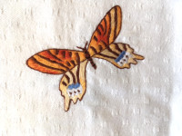 Prt bombaž ročno vezen 140 x 140 cm novo