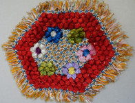 Vintage prtiček 27 x 22 cm, ročno delo